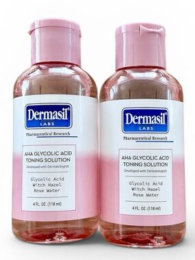 🆕 Dermasil AHA Glycolic Acid Toning Solutions- 2 Bottles